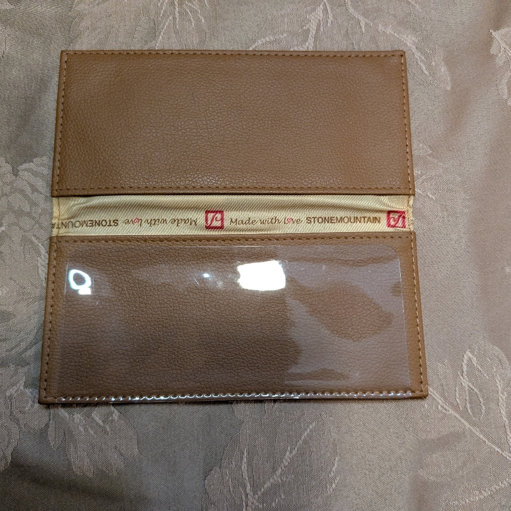 Stone Mountain Pebble Double Zip Around Wallet With Leather, EUC! - Picture 7 of 16